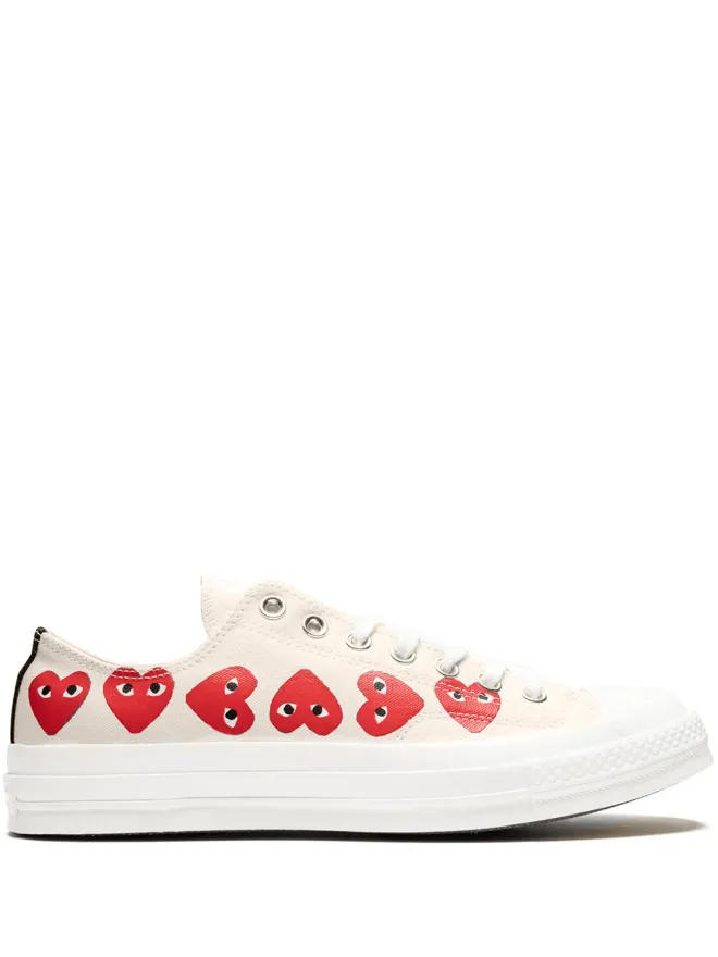 Comme Des Garçons Play x Converse Comme Des Garçons Play x Converse Chuck 70 Ox マルチハーツホワイト スニーカーの商品画像