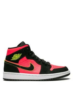Jordan エアジョーダン1ミッド「ホットパンチ/ボルト」スニーカー - サムネイル1