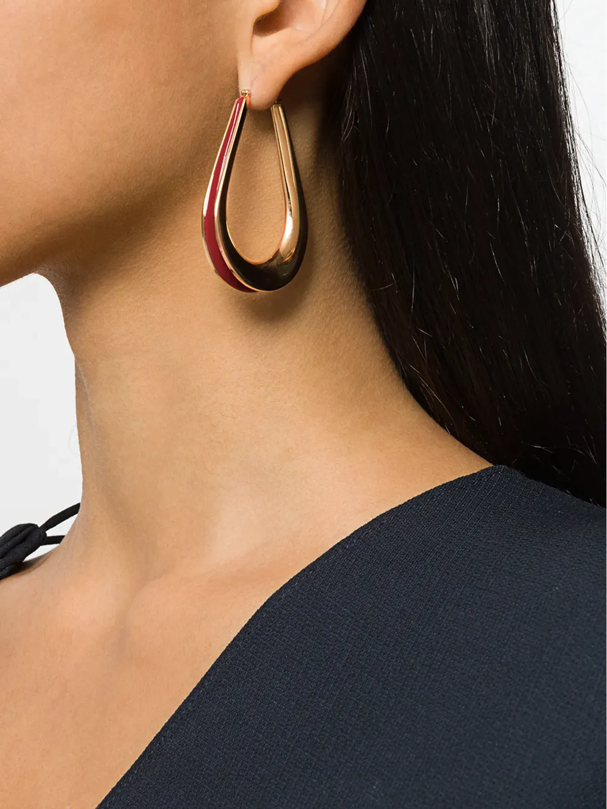 Annelise Michelson Ellipse M エナメル フープピアス - 画像2