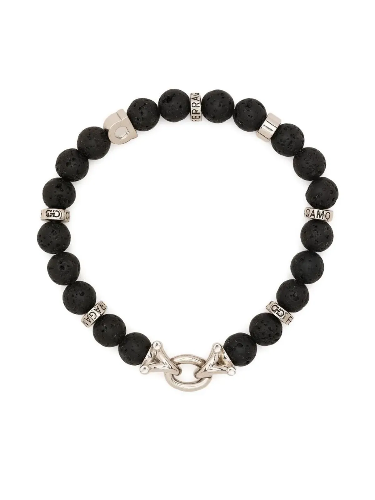 Ferragamo ストーンビーズブレスレット - ブラック - 画像1