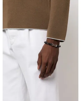Ferragamo ストーンビーズブレスレット - ブラック - サムネイル2