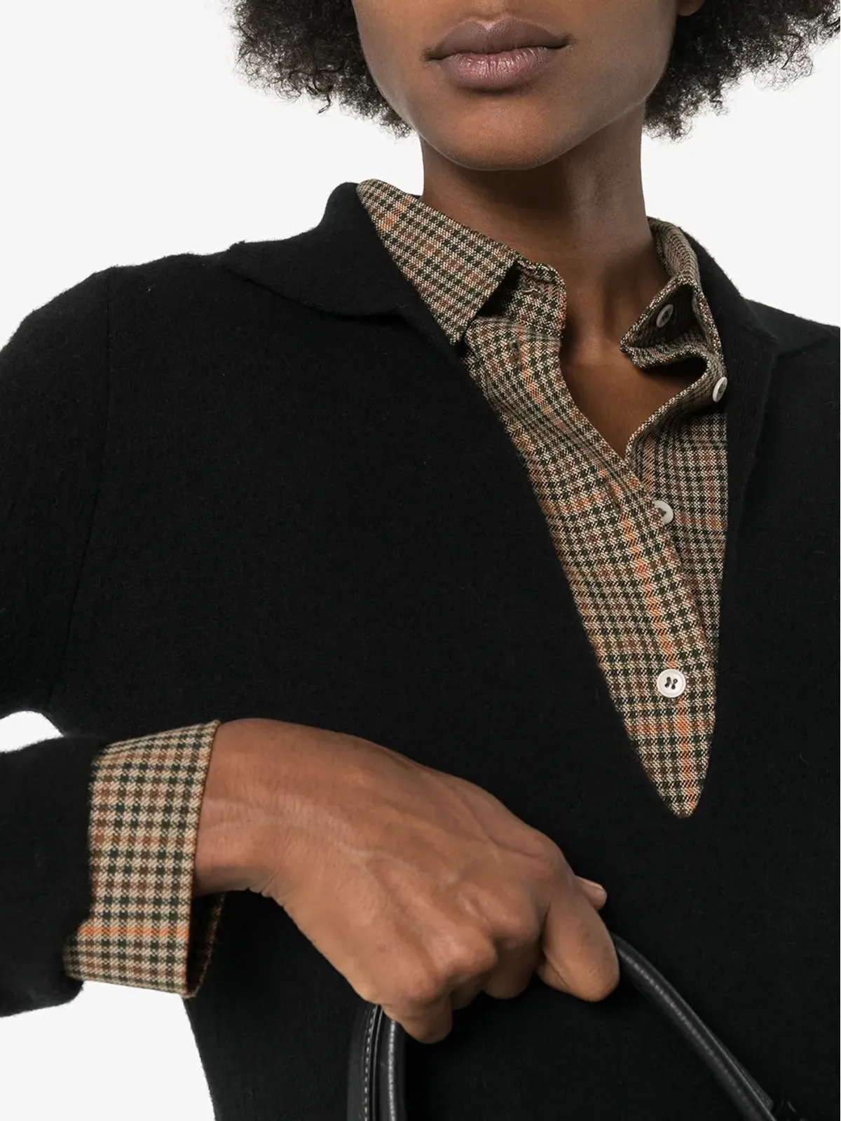 Jil Sander 襟付きVネックのニットセーター - 画像5