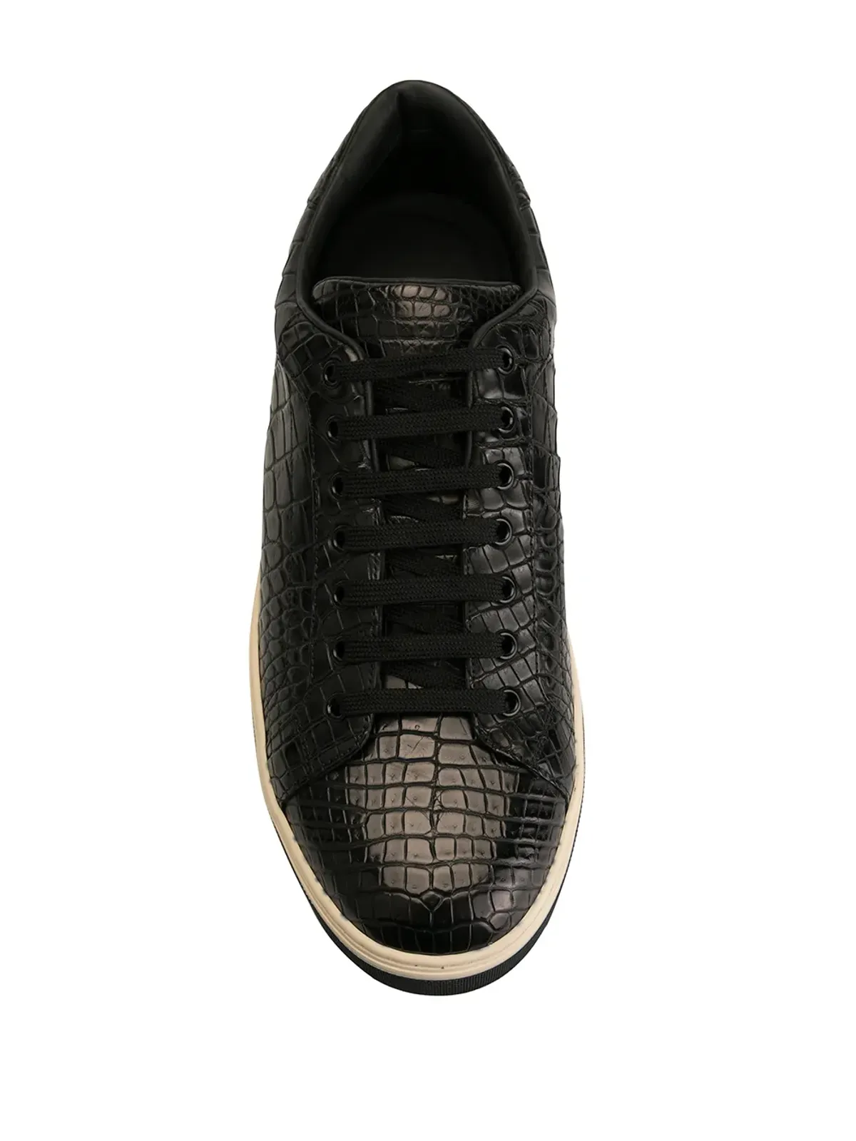Dolce & Gabbana ローマレザー スニーカー ブラック - 画像4