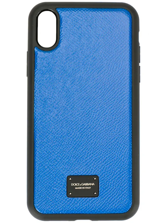 Dolce & Gabbana Dolce & Gabbana ロゴプレート iPhone X ケース - ブルーの商品画像