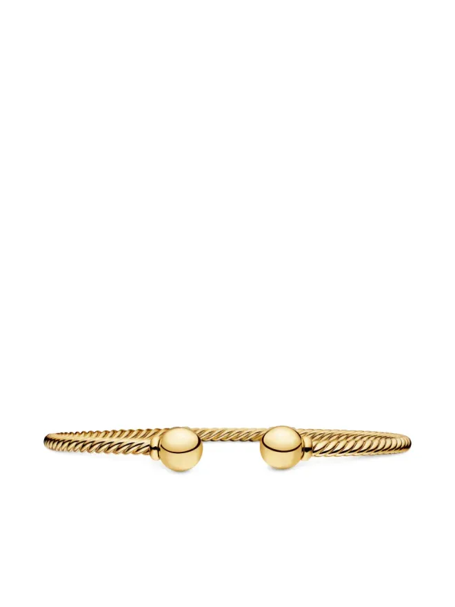 David Yurman David Yurman 18kt yellow gold Solari Cablespira diamond braceletの商品画像