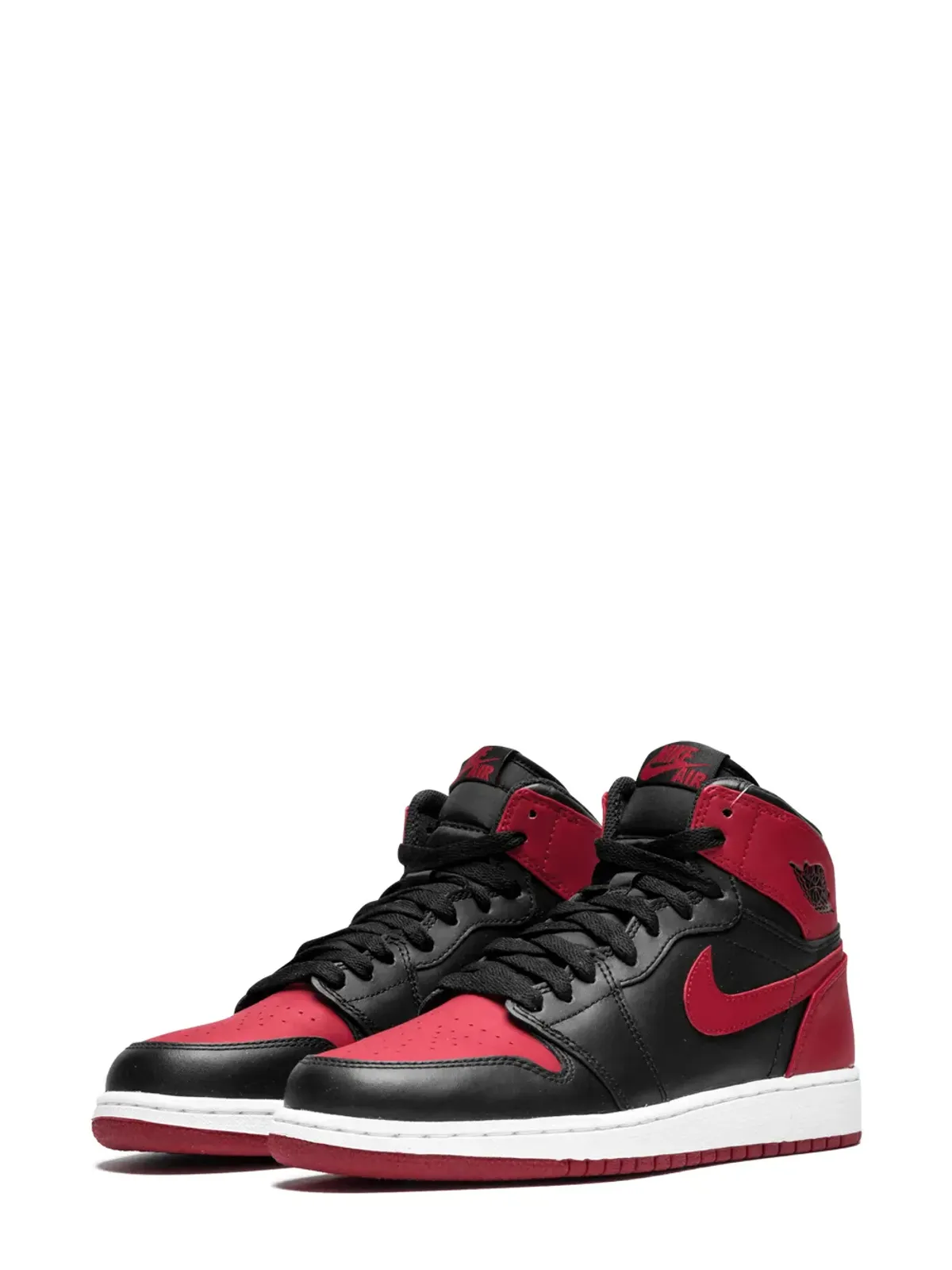 Jordan Kids エアジョーダン 1 レトロ ハイ OG 'Bred' スニーカー - 画像2
