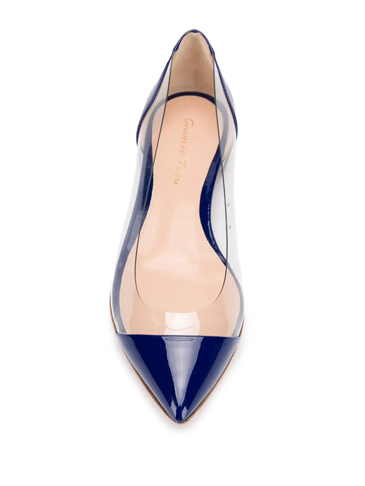 Gianvito Rossi Azure Trasp バレエシューズ - 画像4