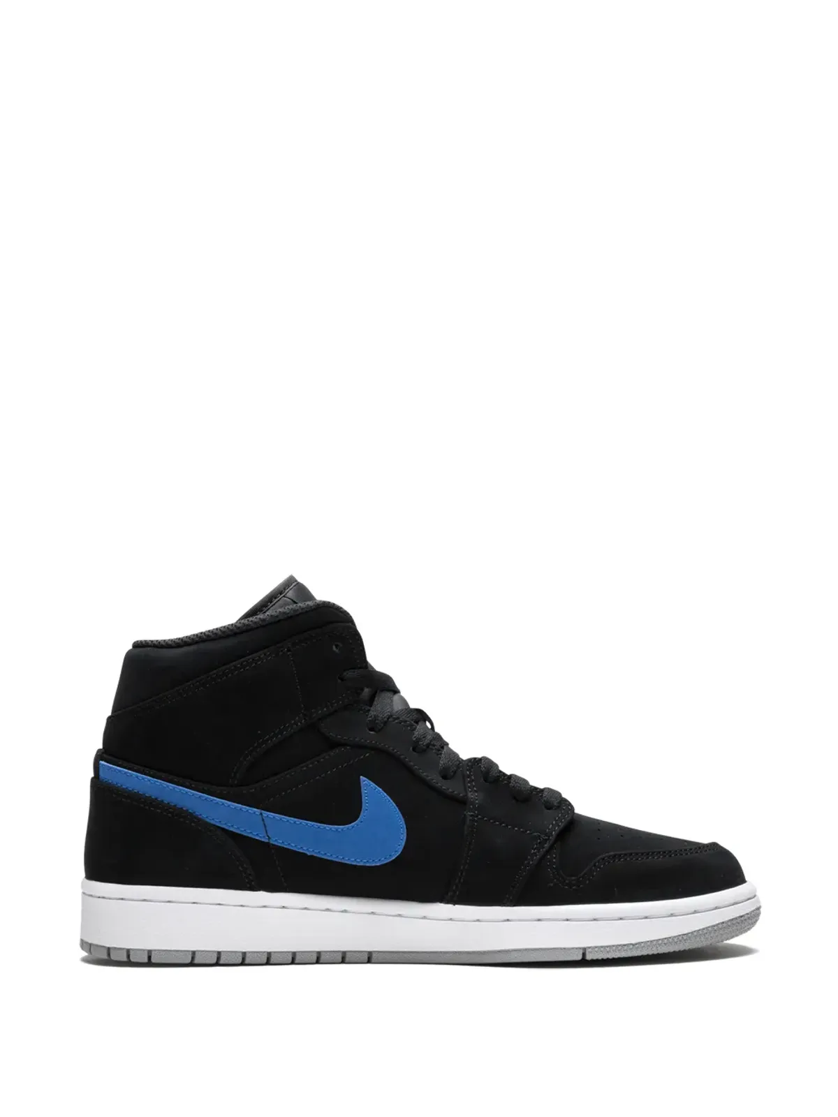Jordan エアジョーダン 1 ミッド スニーカー ブラック - 画像5