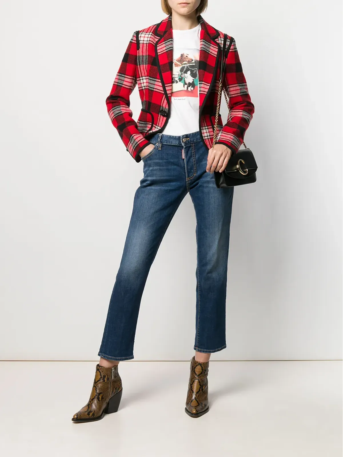 DSQUARED2 ウォッシュドクロップドジーンズ - 画像2