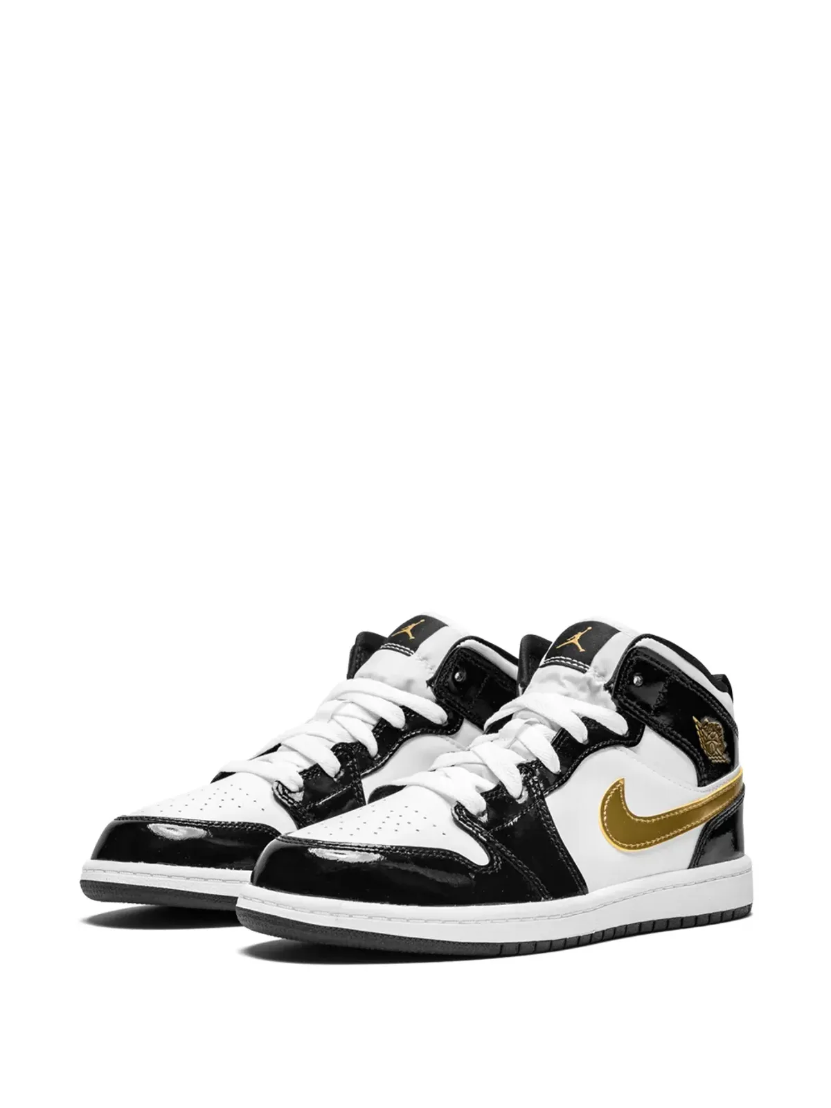 Jordan Kids Jordan 1 MID SE (PS) ブラック/ゴールド - 画像2