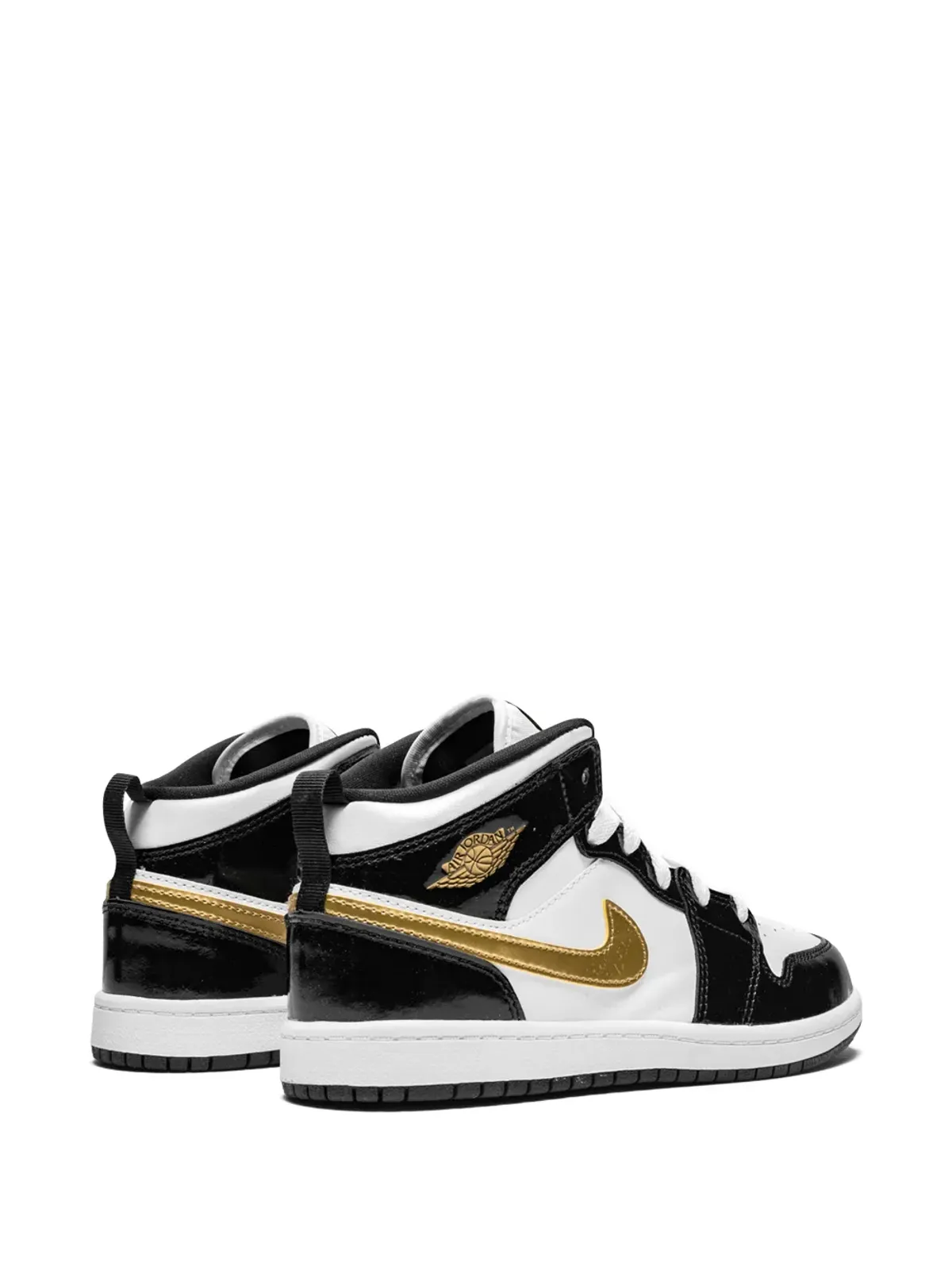 Jordan Kids Jordan 1 MID SE (PS) ブラック/ゴールド - 画像3