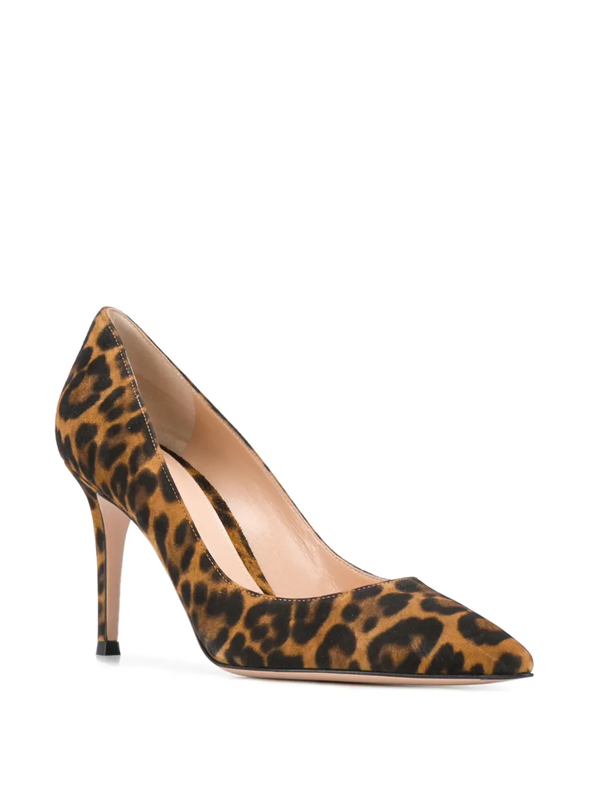 Gianvito Rossi 85mm レオパードプリントパンプス - 画像2
