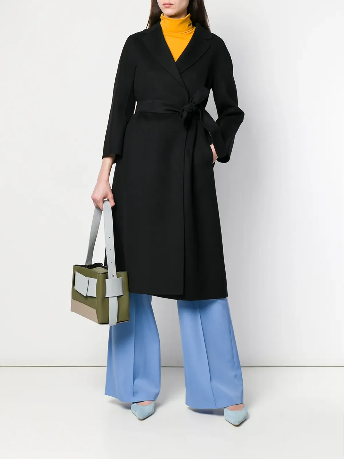 S Max Mara ベルト付きダスターコート - 画像2