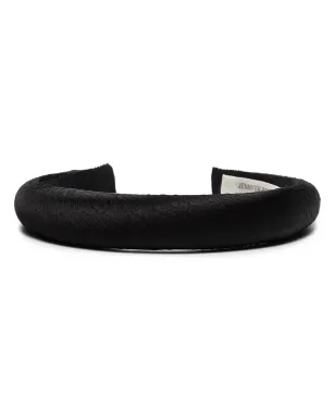 Jennifer Behr Tori hammered silk headband - Black - サムネイル1