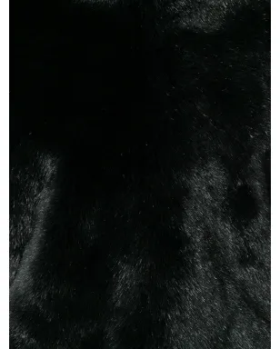 Junya Watanabe Comme des Garçons Pre-Owned フェイクファー付きオーバーヘッドケープ（ブラック） - サムネイル5