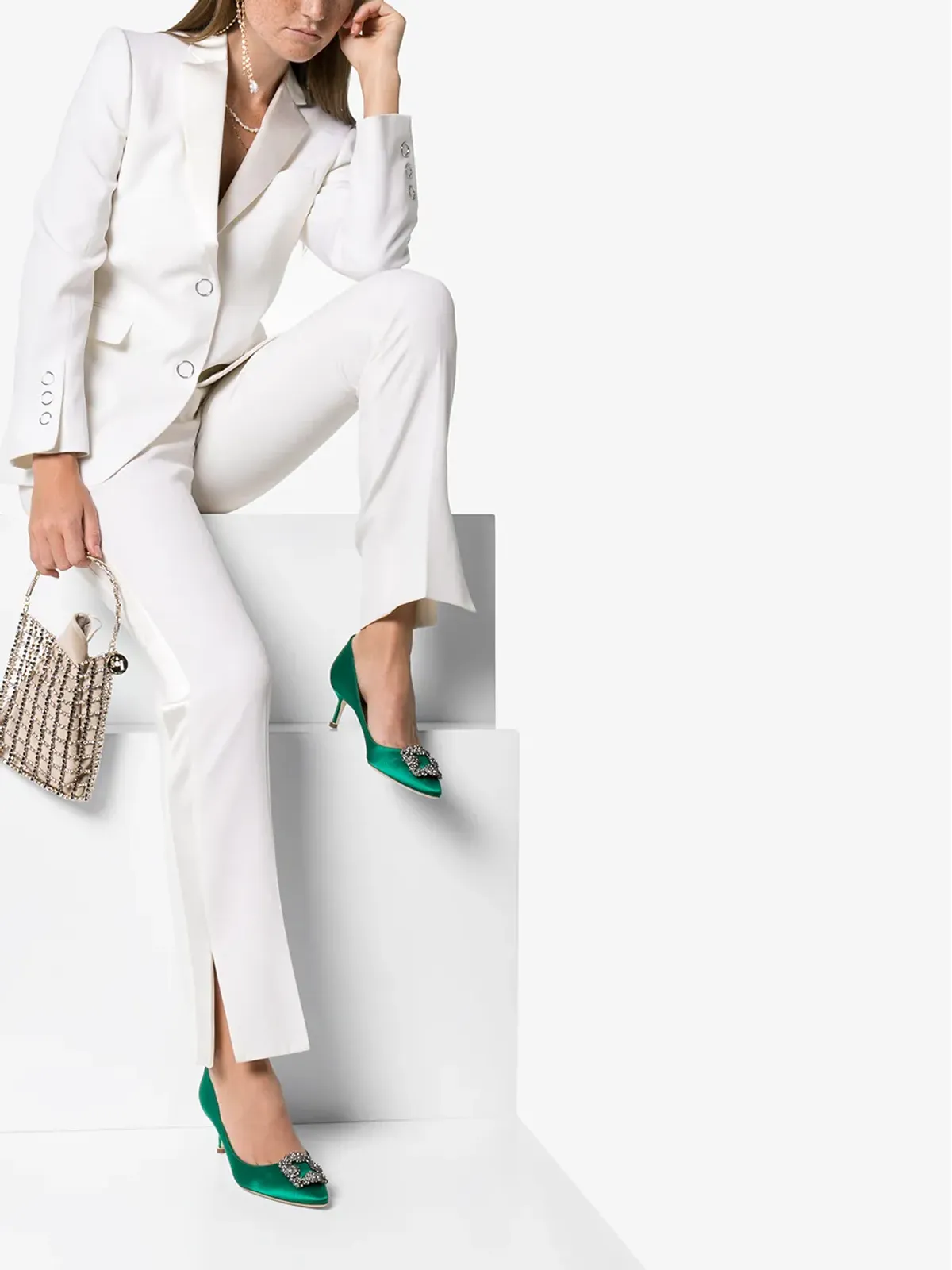 Manolo Blahnik Hangisi 50mm パンプス - 画像2