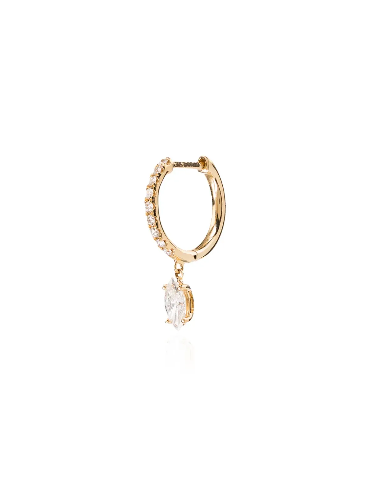 Anita Ko アニタ・コー 18K イエローゴールド ダイヤモンド フープピアス - 画像1