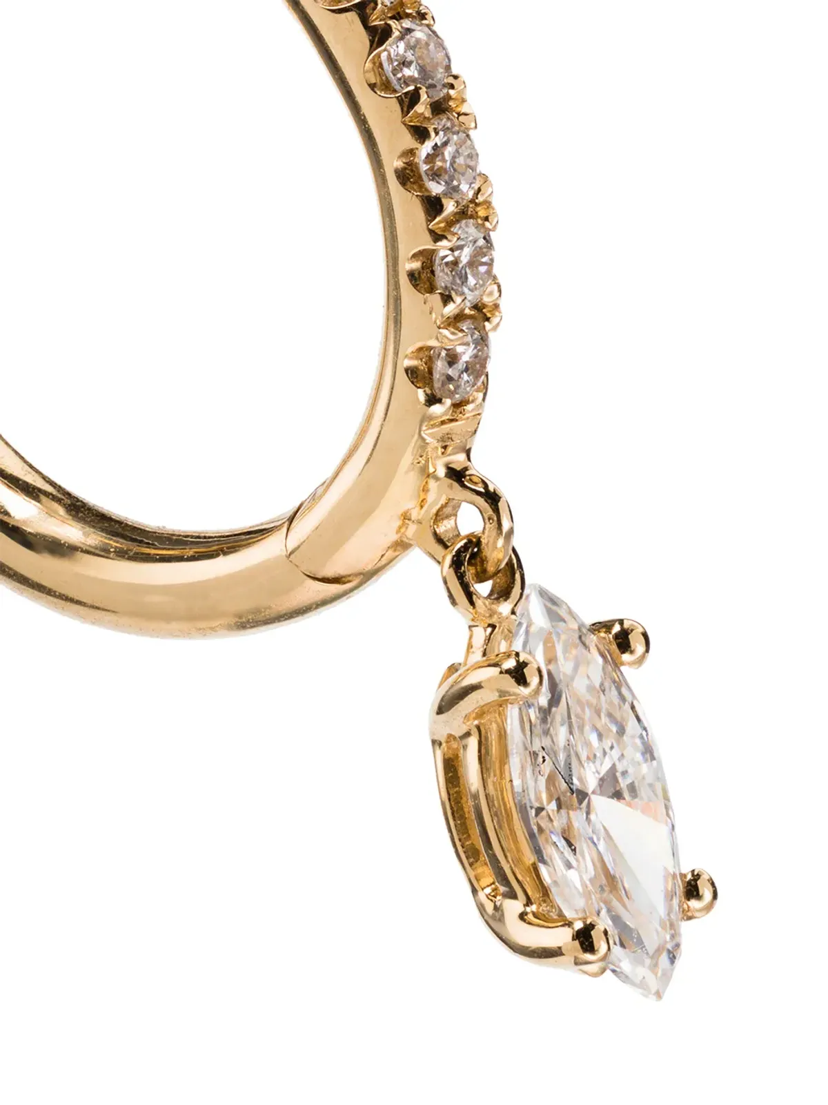 Anita Ko アニタ・コー 18K イエローゴールド ダイヤモンド フープピアス - 画像3