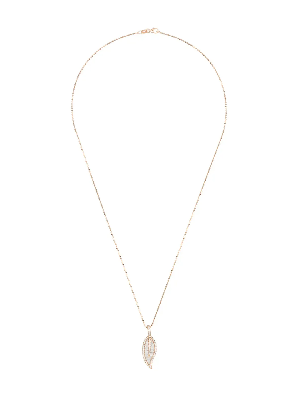 Anita Ko リーフペンダントネックレス - 画像1