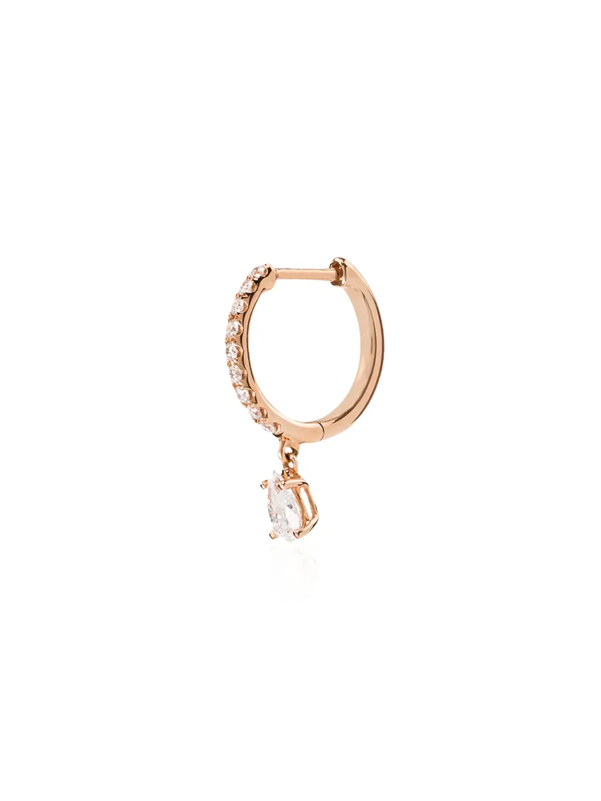 Anita Ko 18K ローズゴールド ダイヤモンド フープピアス - 画像1
