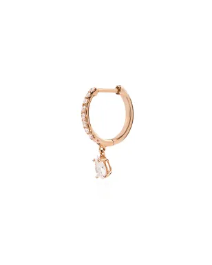 Anita Ko 18K ローズゴールド ダイヤモンド フープピアス - サムネイル1