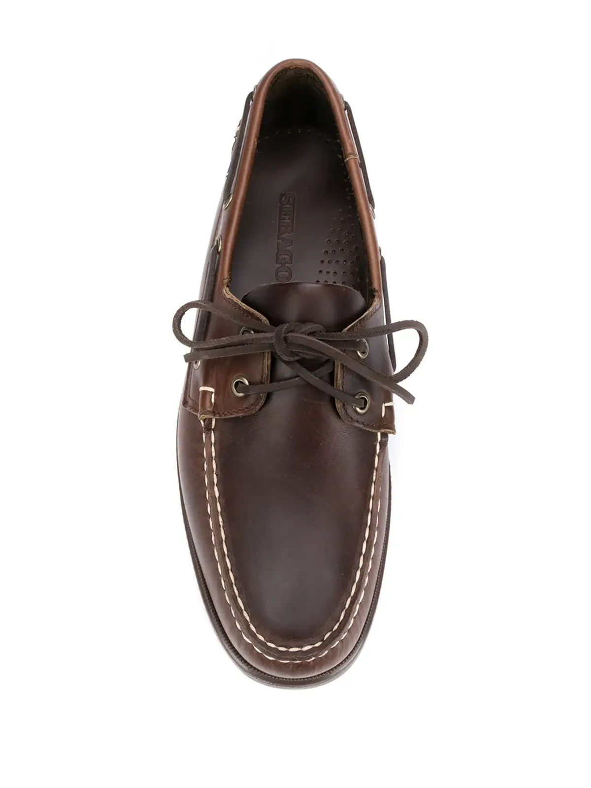 Sebago コントラストステッチ ボートシューズ - 画像4