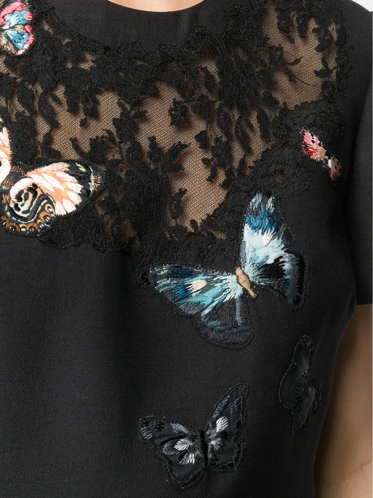 Valentino Garavani エンブロイダード クレープ クチュール ドレス - ブラック - 画像5