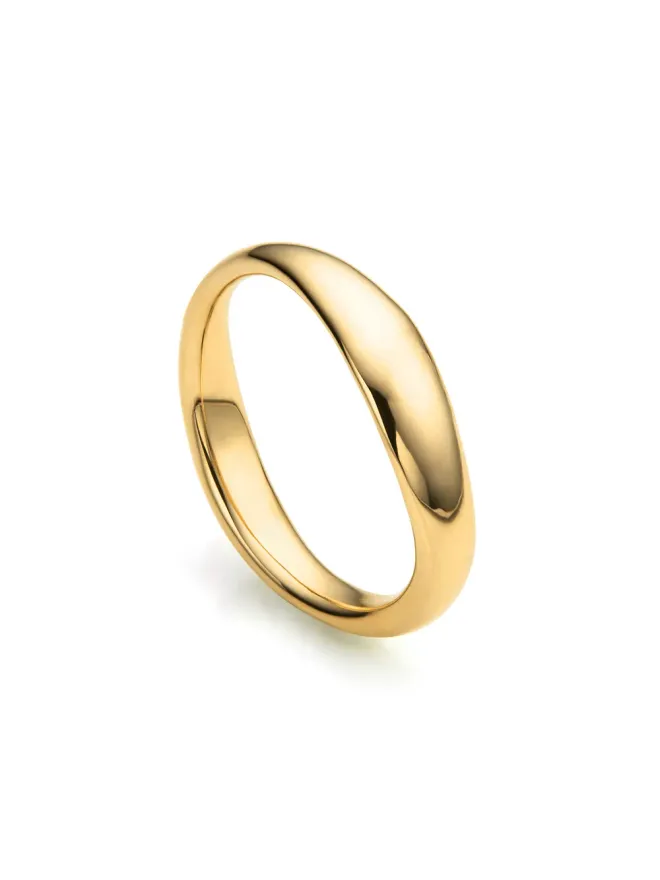 Monica Vinader Monica Vinader Nura Reef Stacking ring - Goldの商品画像
