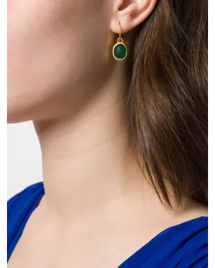 Monica Vinader Siren Wire Green Onyx イヤリング - サムネイル2