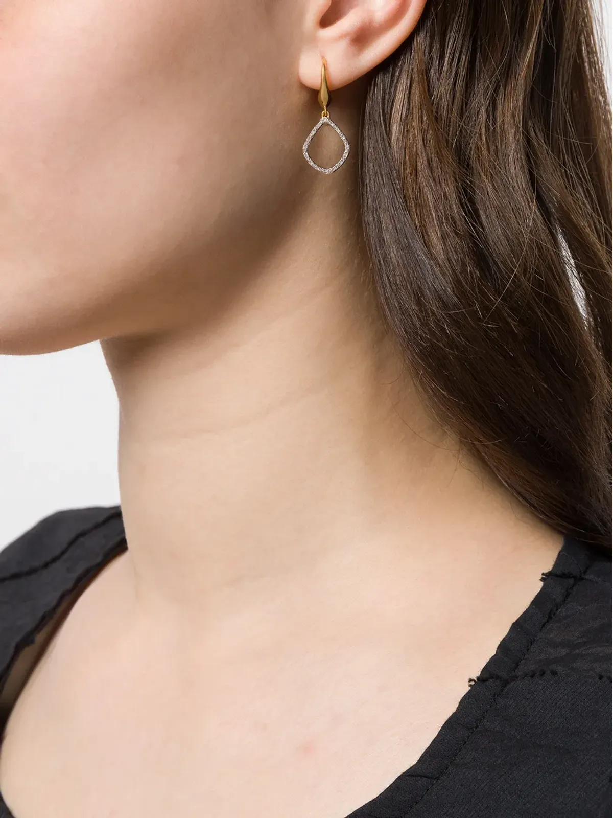 Monica Vinader Riva Kite Diamond イヤリング - ゴールド - 画像2
