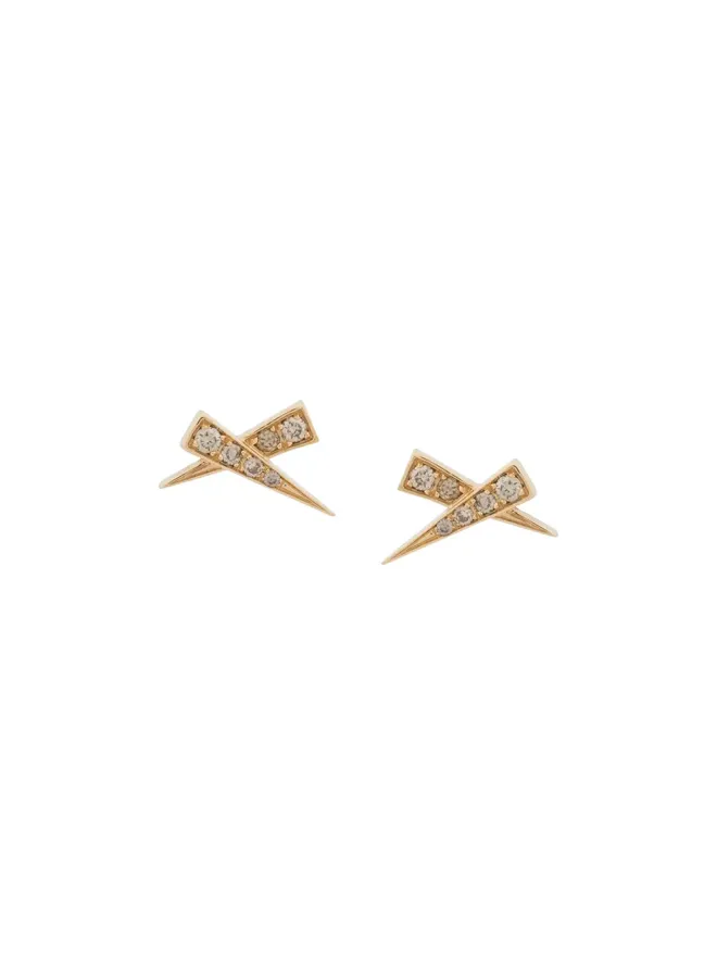 Daou Daou 18K イエローゴールド キス パヴェ ダイヤモンド イヤリングの商品画像