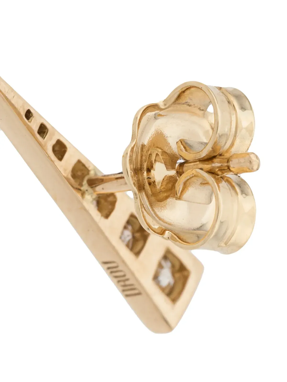 Daou 18kt イエローゴールド スパーク ダイヤモンド イヤリング - 画像4