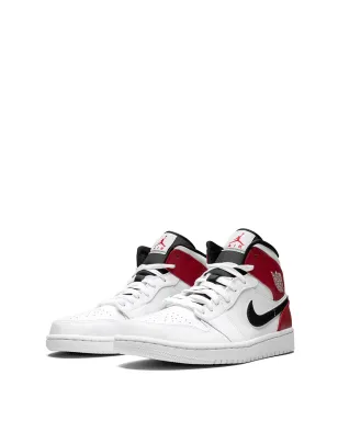 Jordan エアジョーダン 1 ミッド ホワイト/シカゴ スニーカー - サムネイル2