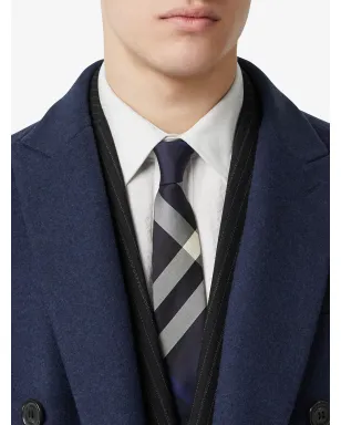 Burberry クラシックカット チェックタイ ブルー - サムネイル3