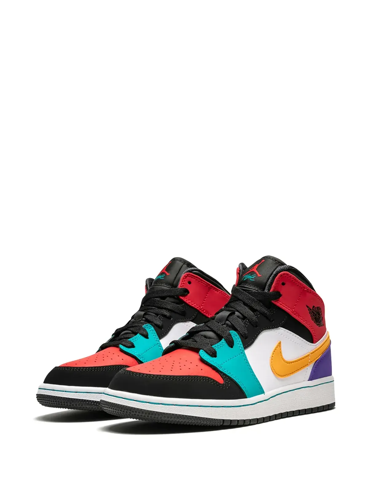 Jordan Kids Air Jordan 1 Mid マルチカラー スニーカー - 画像2