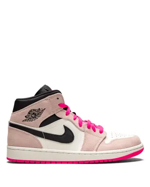 Jordan エアジョーダン1 ミッド SE クリムゾンティント/ハイパーピンク スニーカー - サムネイル1