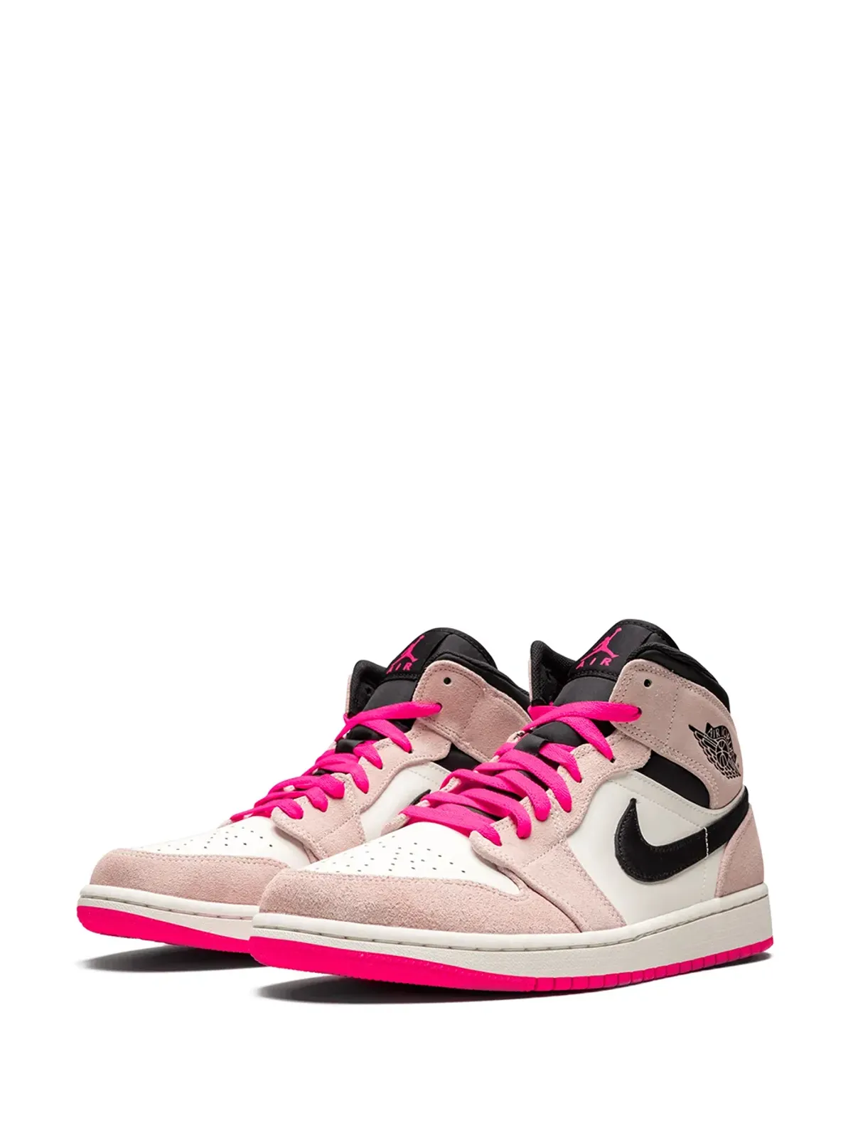 Jordan エアジョーダン1 ミッド SE クリムゾンティント/ハイパーピンク スニーカー - 画像2