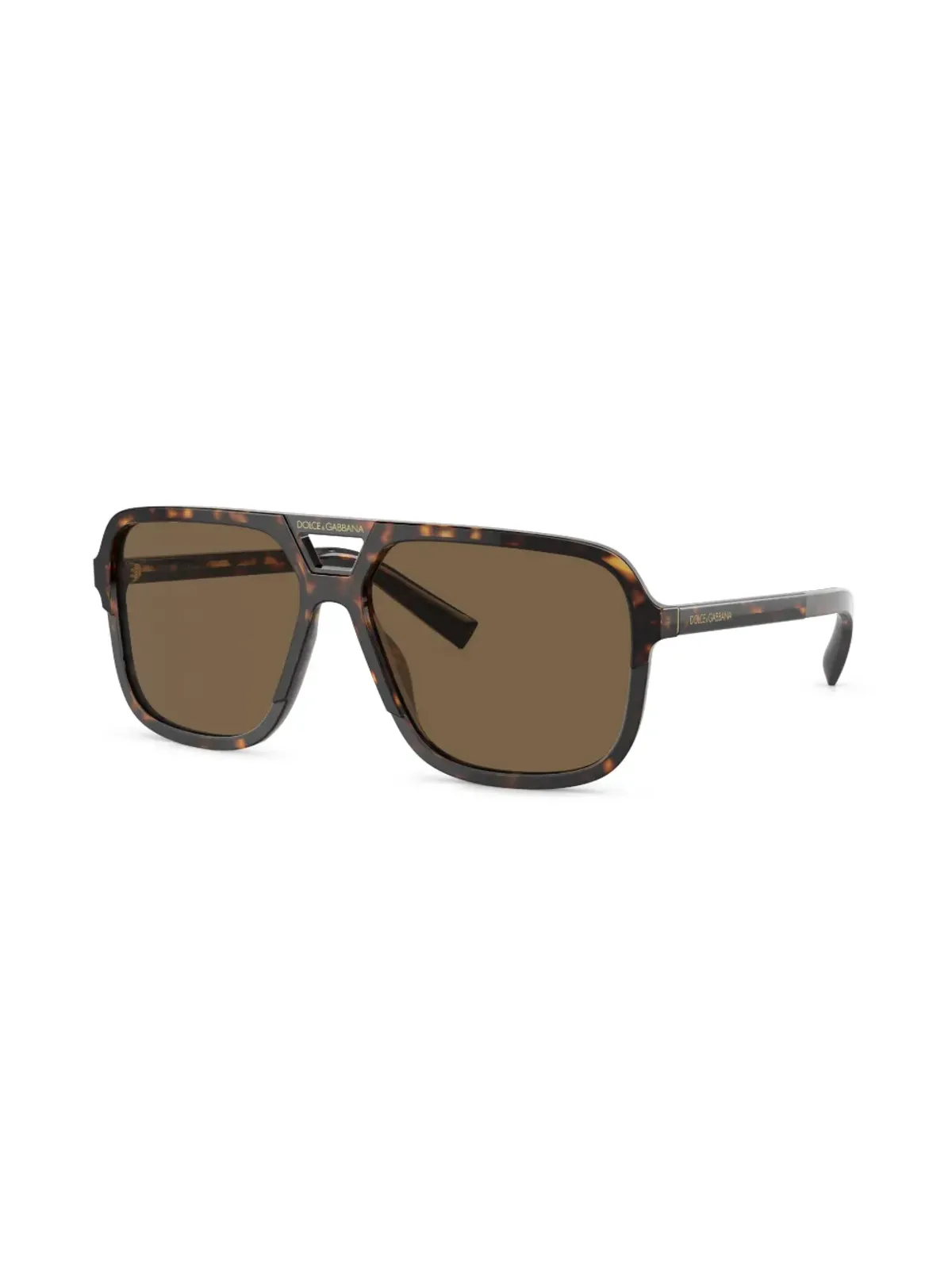 Dolce & Gabbana Eyewear べっこう柄 アビエータ サングラス - 画像2