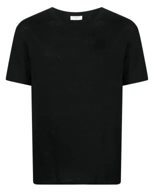 SANDRO ラウンドネックリネンTシャツ（ブラック） - サムネイル2
