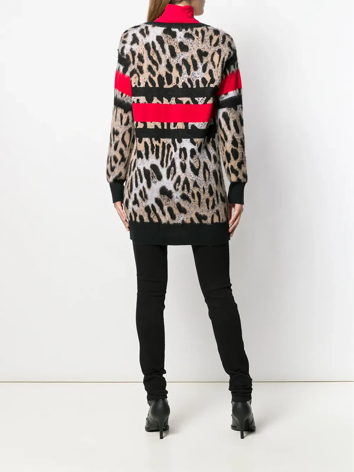 Philipp Plein V-neck leopard top - Black - 画像4