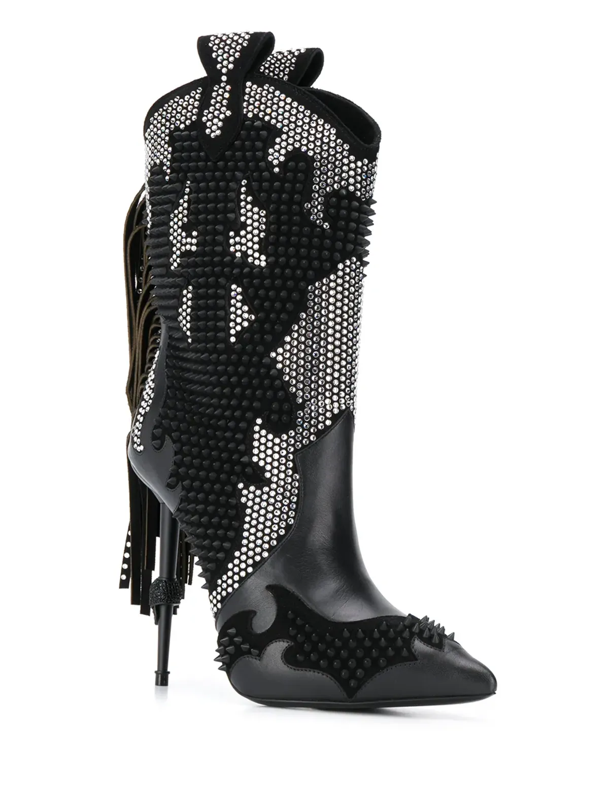 Philipp Plein 装飾付きカウボーイブーツ - 画像2