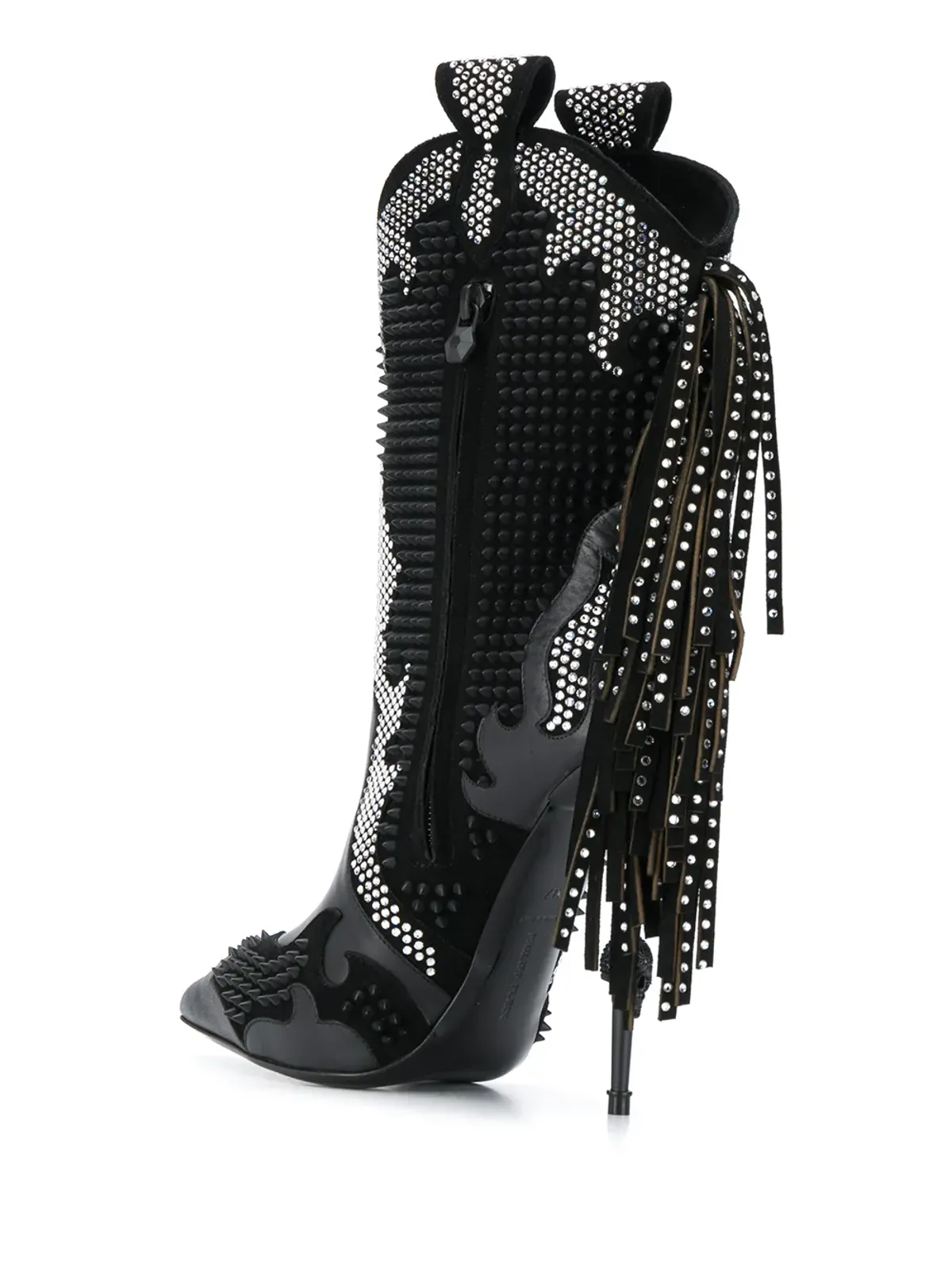 Philipp Plein 装飾付きカウボーイブーツ - 画像3