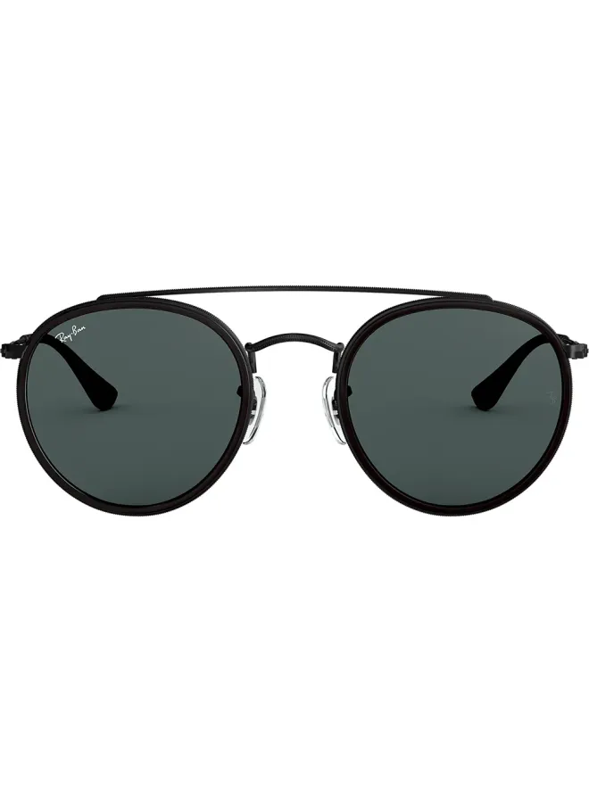 Ray-Ban Ray-Ban RB3647 ラウンド・ダブルブリッジ サングラス - ブラックの商品画像