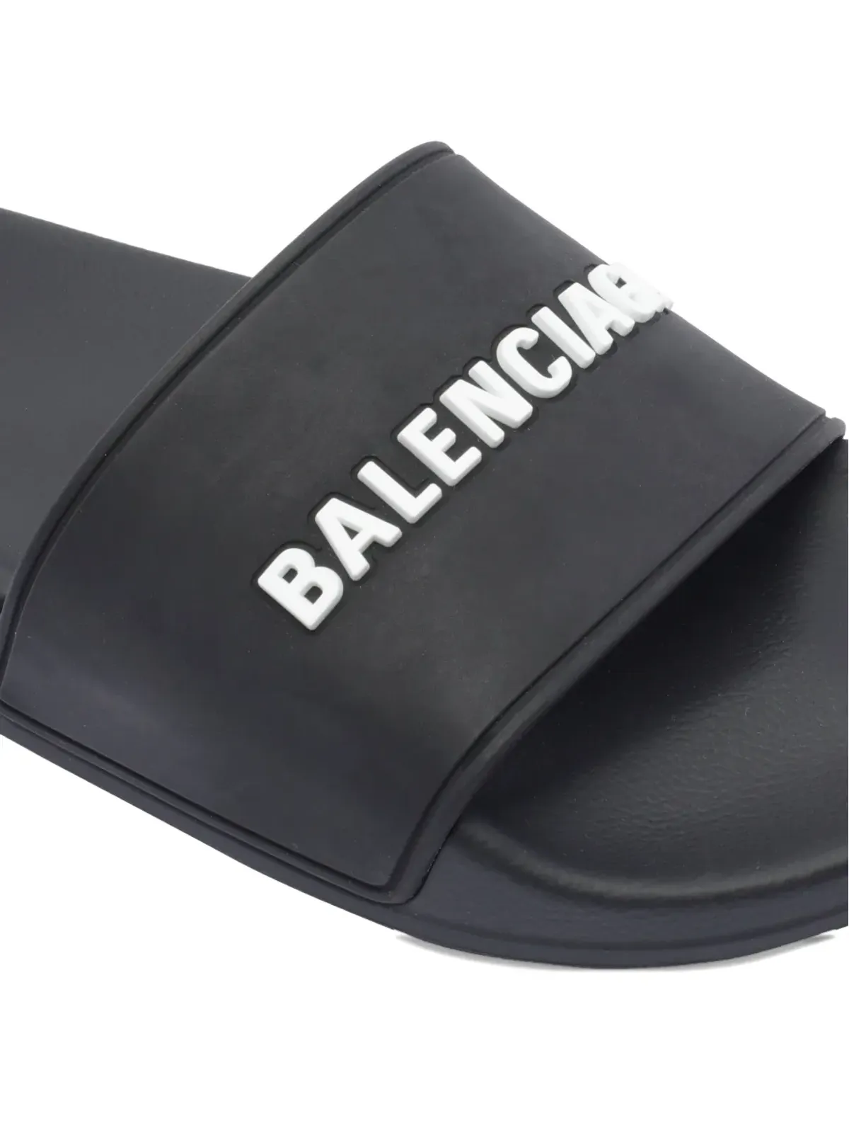 Balenciaga ロゴエンボス プールスライド - 画像4