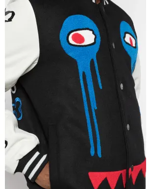 Haculla I Have No Legs Varsity bomber jacket - Black - サムネイル5