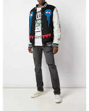 Haculla I Have No Legs Varsity bomber jacket - Black - サムネイル2