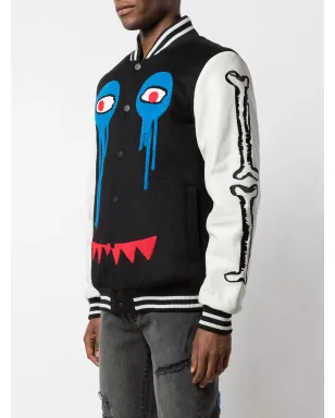 Haculla I Have No Legs Varsity bomber jacket - Black - サムネイル3