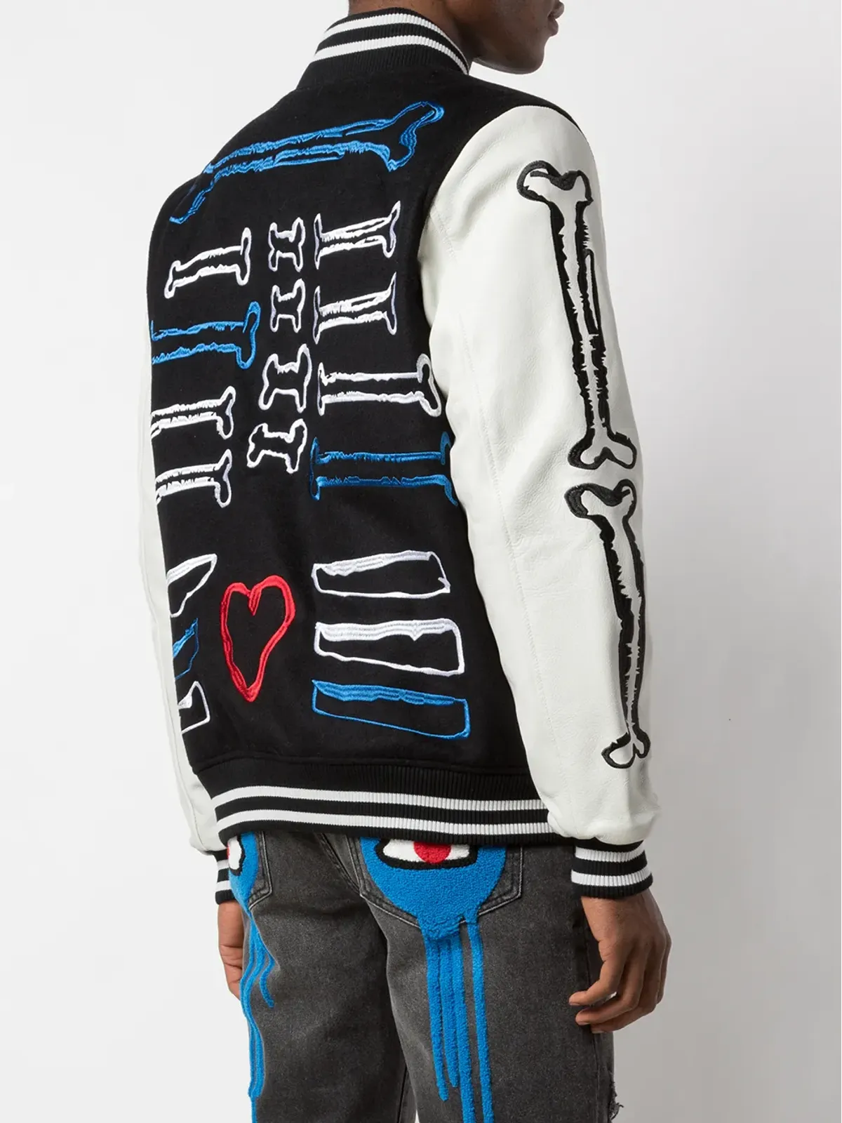 Haculla I Have No Legs Varsity bomber jacket - Black - 画像4