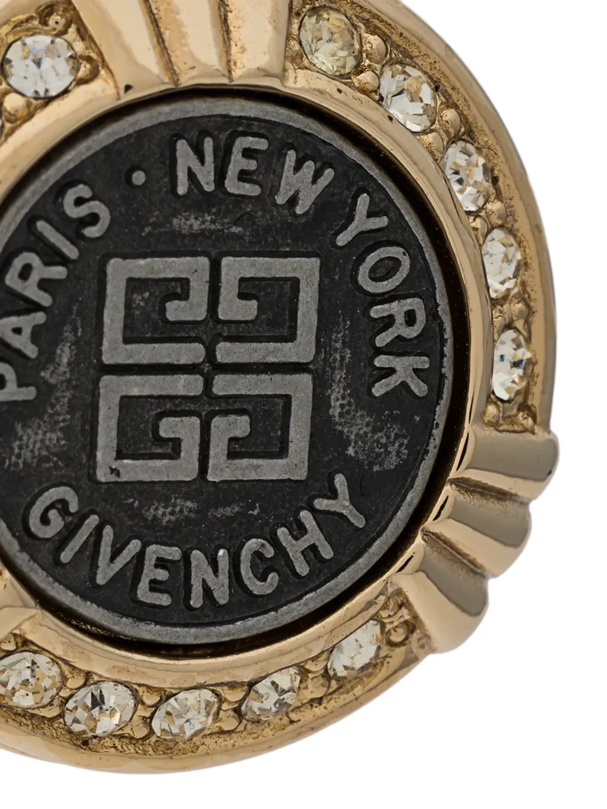 Givenchy Pre-Owned 1980年代アールデコ風イヤリング - ゴールド - 画像3