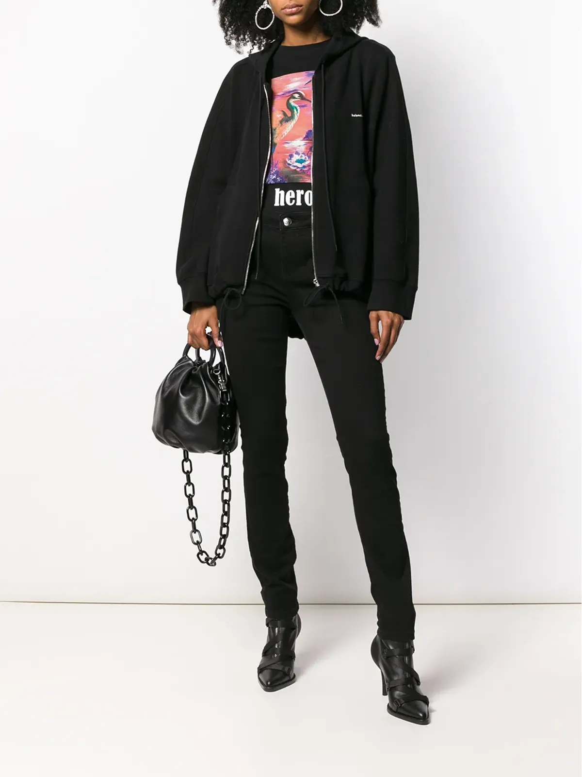 Philipp Plein ハイウエスト・スキニージーンズ - ブラック - 画像2